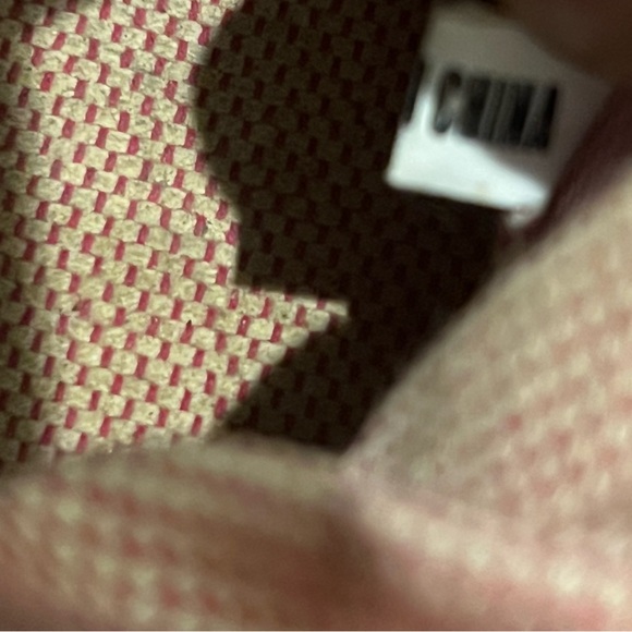 Dooney & Bourke Vintage Canvas Red Monogram Shoulder Bag Leather strap - Picture 10 of 16